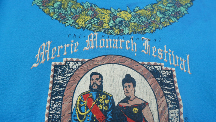 Vintage Merrie Monarch Festival Hilo Hawaii Sweatshirt Jerzees