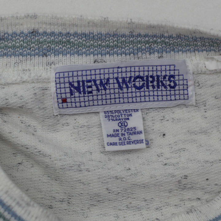 Vintage New Works Geometric Pullover Sweater XL - Fashion Rerun Vintage Migration_Sweaters