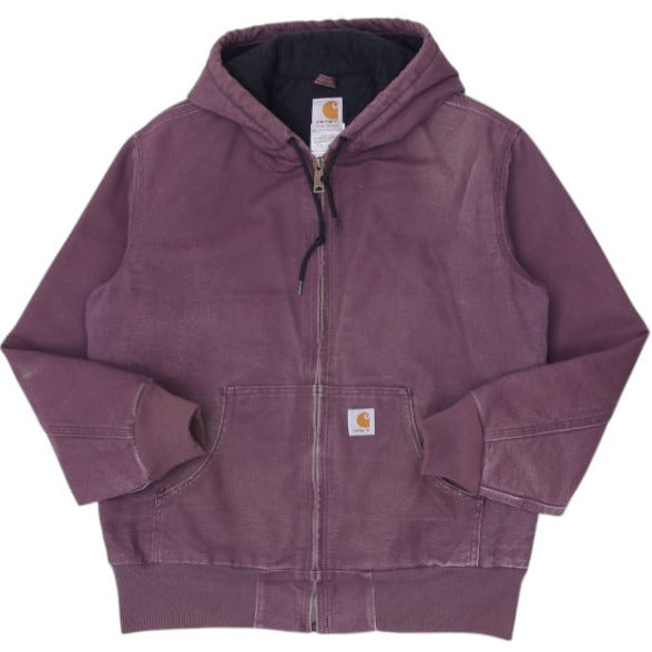 Shop Ladies Carhartt WJ130 DPM Purple Duck Canvas Hooded Quilt