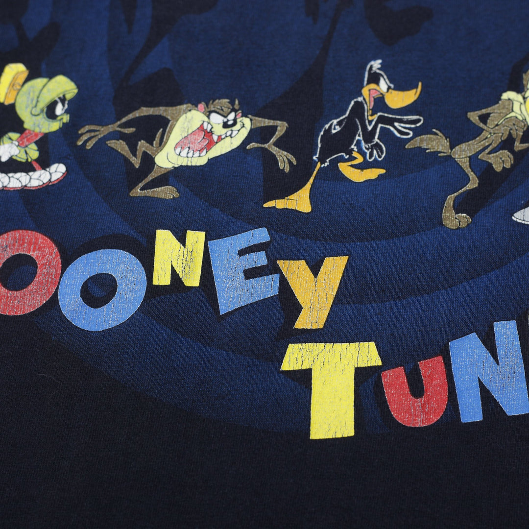Vintage 90s Warner Bros Looney Tunes Character Circle T-Shirt Size L