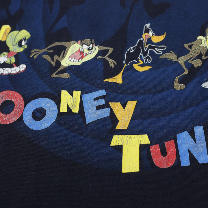Vintage 90s Warner Bros Looney Tunes Character Circle T-Shirt Size L