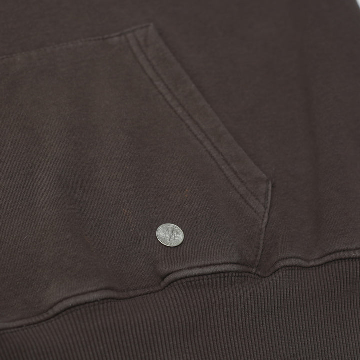 Mens Nike Center Swoosh Embroidered Pullover Hoodie Brown - Fashion Rerun Vintage Migration_Sweaters