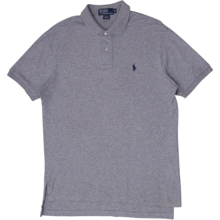 Mens Polo Ralph Lauren Gray 100% Cotton Polo T-Shirt Size M