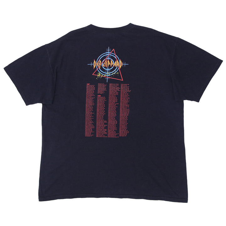 Vintage Def Leppard Hysteria Tour T-Shirt Black Anvil 2X - Fashion Rerun Vintage Migration_T-Shirt