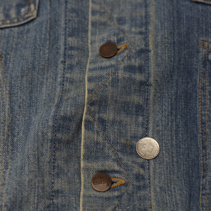 Vintage Maverick Denim Trucker Jacket Distressed - Fashion Rerun Vintage Migration_Jacket