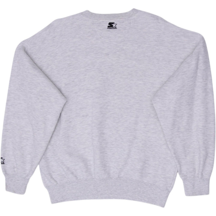 Vintage Gray Notre Dame Fighting Irish Crewneck Sweatshirt Size L | Migration_Sweatshirt - Side View | Fashion Rerun