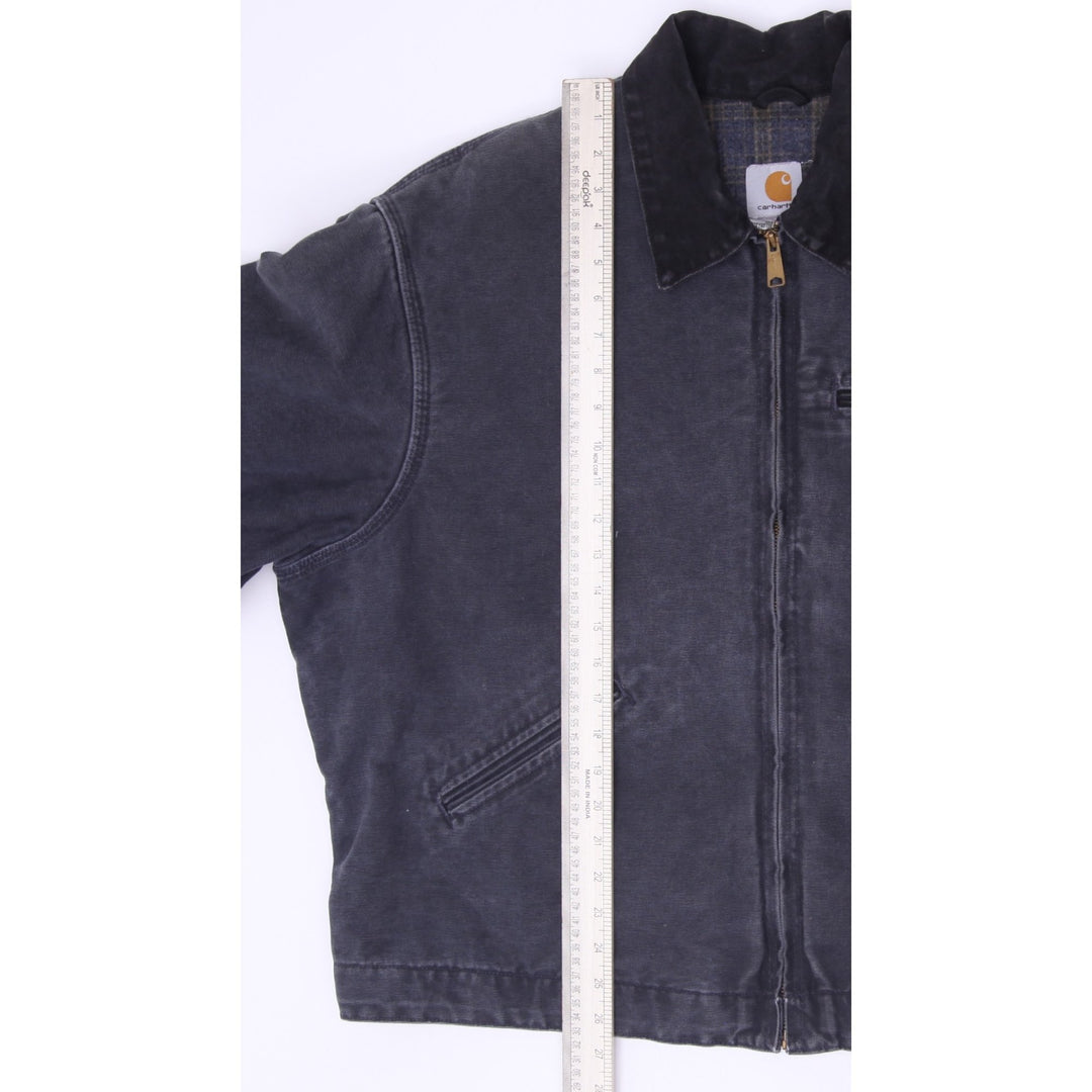 Vintage Carhartt J07 PTL Petrol Blue Charcoal Detroit Jacket Size 2XL