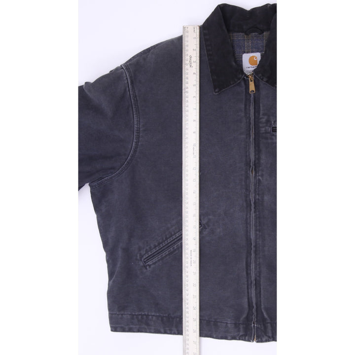 Vintage Carhartt J07 PTL Petrol Blue Charcoal Detroit Jacket Size 2XL