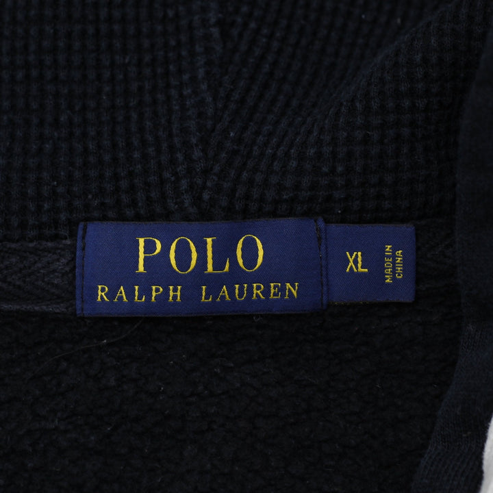 Mens Polo Ralph Lauren Hoodie Black Full Zip Drawstring XL | Migration_Hoodies - Back View | Fashion Rerun