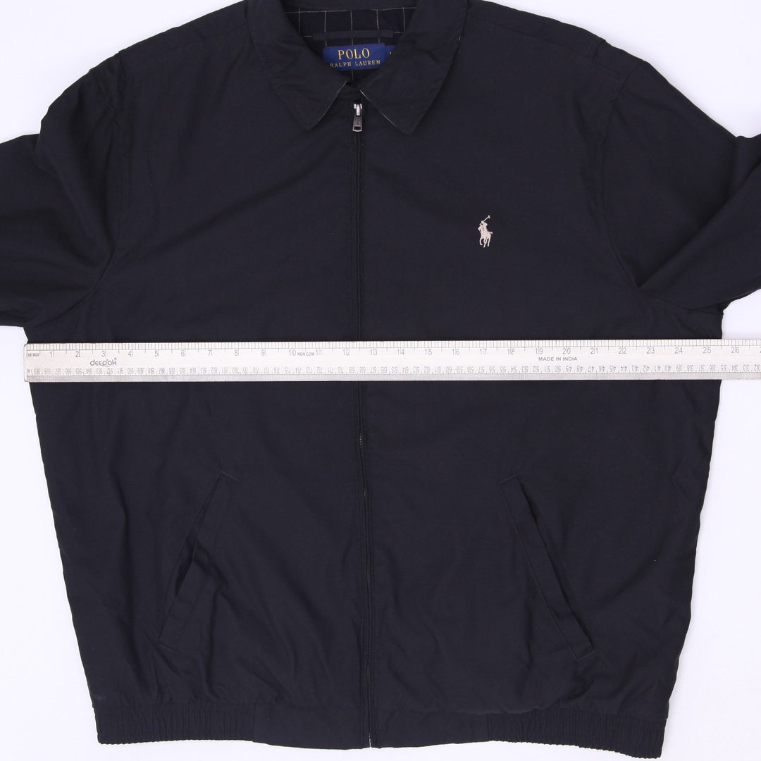 Mens Full-Zip Bi-Swing Harrington Windbreaker Jacket Size L