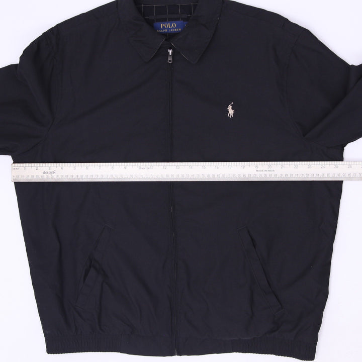 Mens Full-Zip Bi-Swing Harrington Windbreaker Jacket Size L