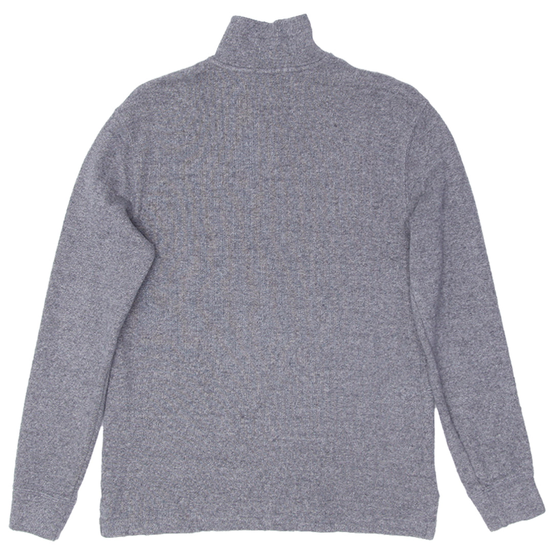 Mens Polo Ralph Quarter Zip Sweater Gray - Fashion Rerun Vintage Migration_Sweaters