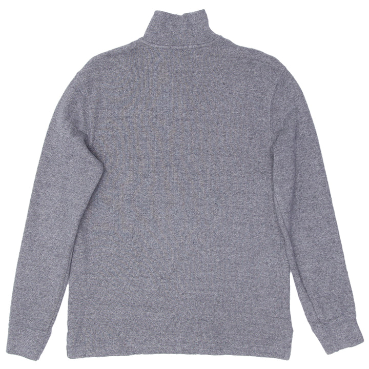 Mens Polo Ralph Quarter Zip Sweater Gray - Fashion Rerun Vintage Migration_Sweaters