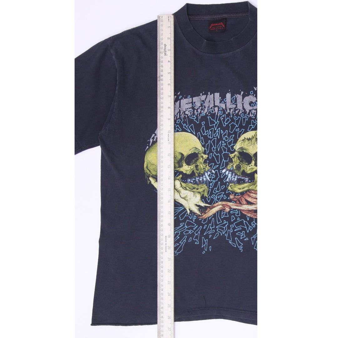 Vintage 90s Metallica "Sad But True" Skulls Band T-Shirt USA Made Brockum Size L