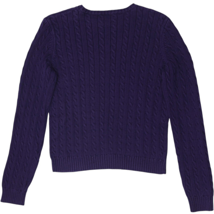 Ladied Ralph Lauren Cable Knit Crewneck Sweater Size M