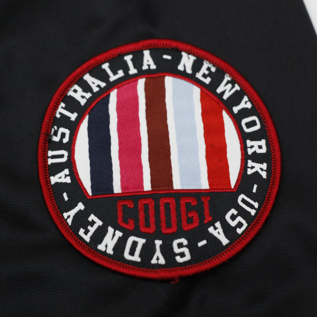 Vintage Mens Coogi Australia 1969 Track Jacket Black Red Embroidered Size XXL