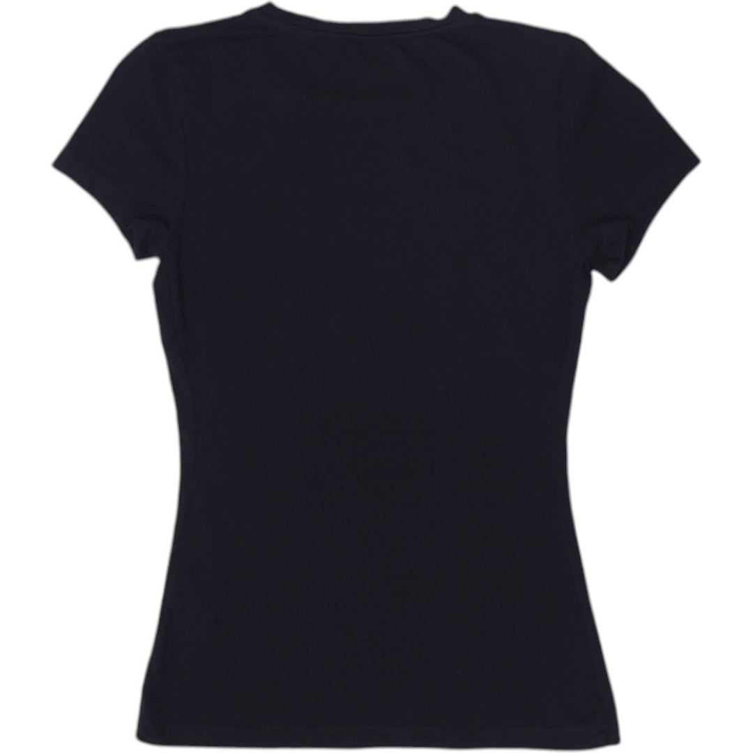 Y2K Ladies Guess Eyelash Lips Graphic Tee Size XS | Migration_Y2K Tops - Side View | Fashion Rerun