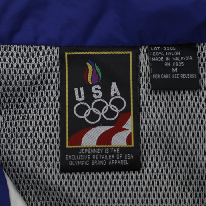 Vintage JCPenney USA Olympics Windbreaker Zip Up Jacket M | Migration_Jackets - Back View | Fashion Rerun