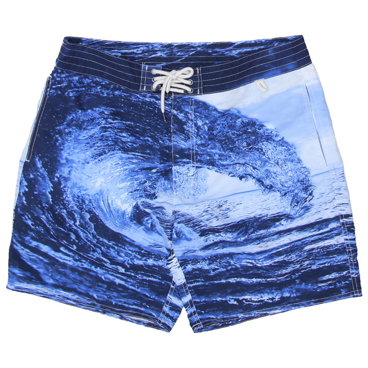Mens Polo Ralph Lauren Wave Print Board Shorts - Fashion Rerun Vintage Migration_Shorts