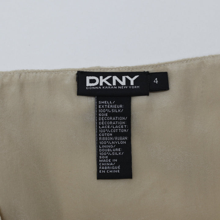 Y2K Ladies DKNY Camisole Silk Lace Detail Top Size 4 | Migration_Y2K Tops - Back View | Fashion Rerun