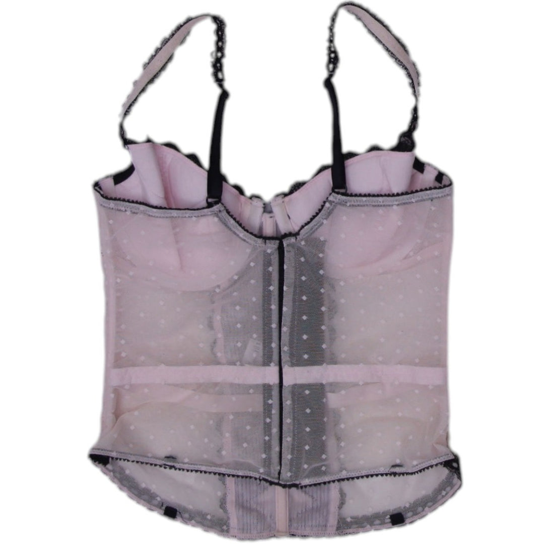 Y2K Lace Sheer Corset Top Size 36B | Migration_Y2K Tops - Side View | Fashion Rerun