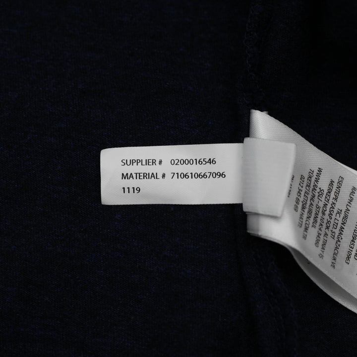 Mens Polo Ralph Lauren Classic Fit Navy Blue Cotton T-Shirt Size L