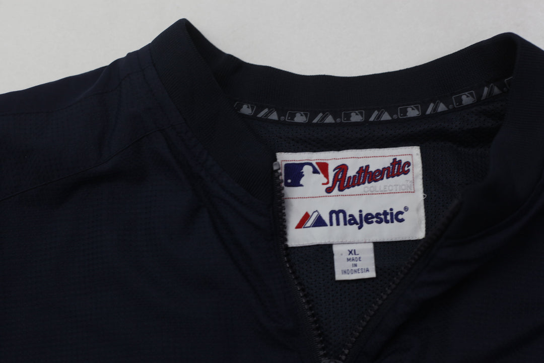 Vintage New York Yankees Majestic Authentic Collection Pullover Jacket | Migration_Jacket UAENAT20 - Back Vie | Fashion Rerun