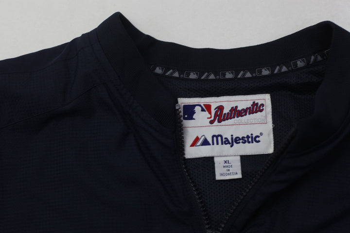 Vintage New York Yankees Majestic Authentic Collection Pullover Jacket | Migration_Jacket UAENAT20 - Back Vie | Fashion Rerun