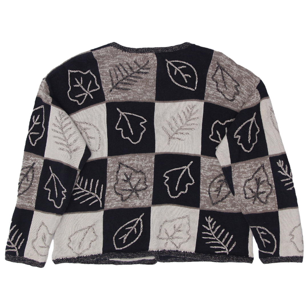 Vintage Christopher & Banks Hand Embroidered Knit Sweater Ladies - Fashion Rerun Vintage Migration_Sweaters