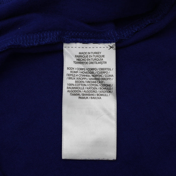 Mens Polo Ralph Lauren Royal Blue Basketball Polo Bear T-Shirt Custom Slim Fit S