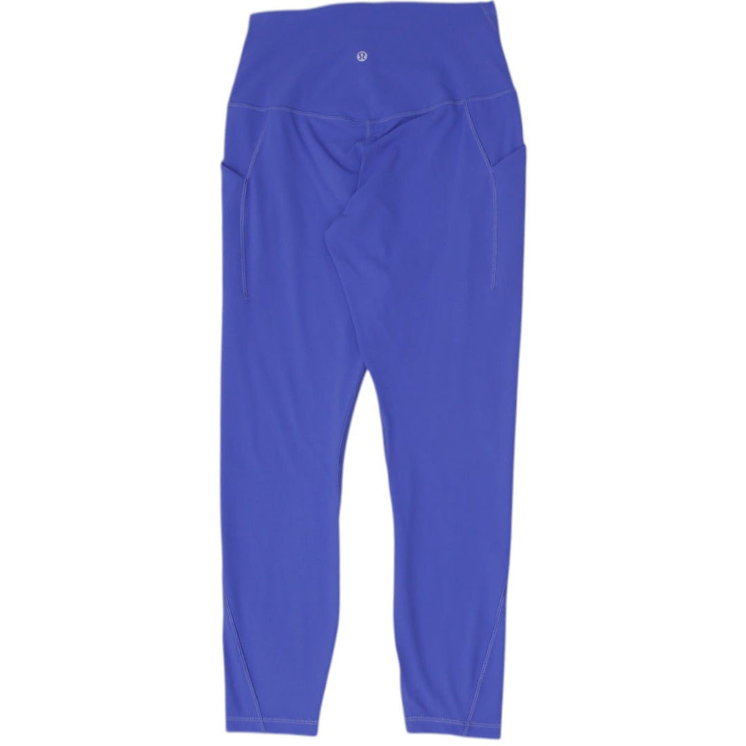 Ladies Lululemon Blue High-Waist Breathable Leggings Size XS | Migration_Pants - Side View | Fashion Rerun