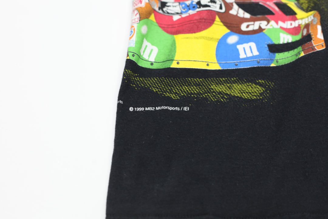 1999 Vintage Ernie Irvan M&M's Racing Team Black Checkered Flag XL