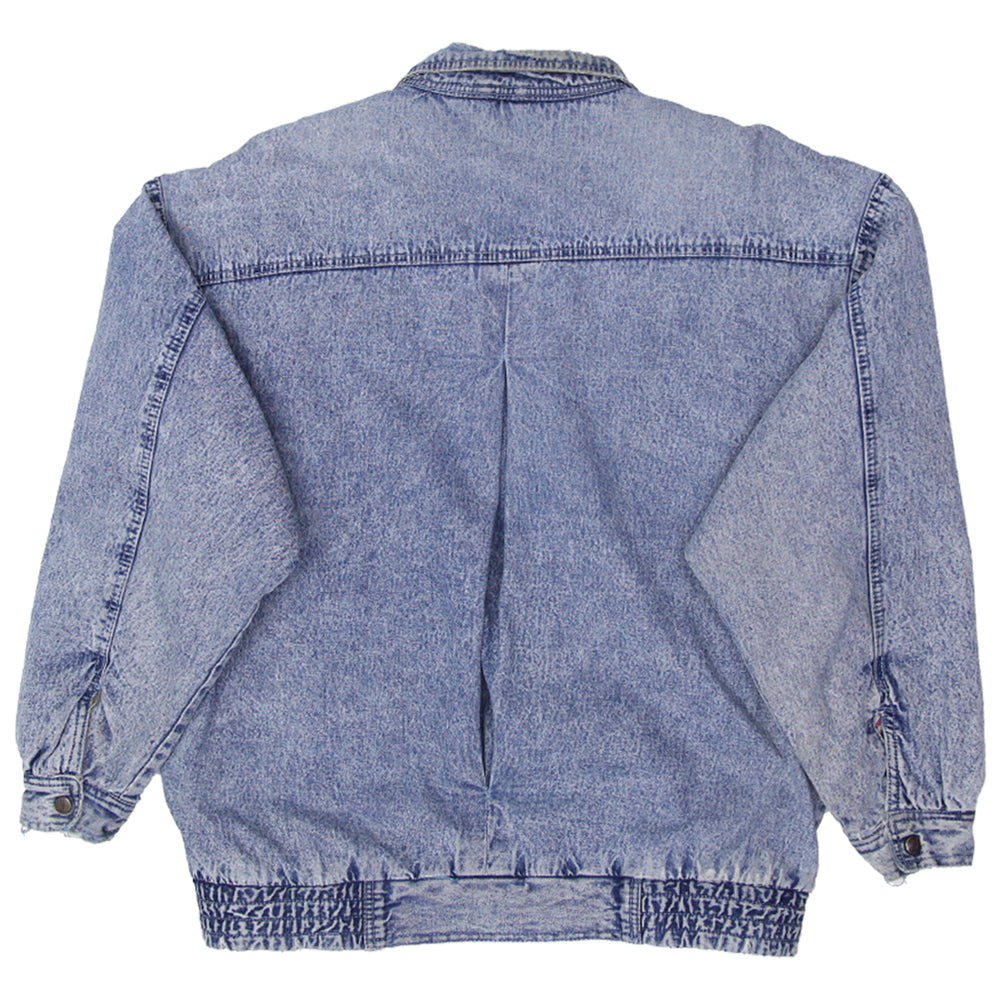 Vintage Hang Lee Sherpa Fleece Lined Denim Jacket Distressed - Fashion Rerun Vintage Migration_Jacket