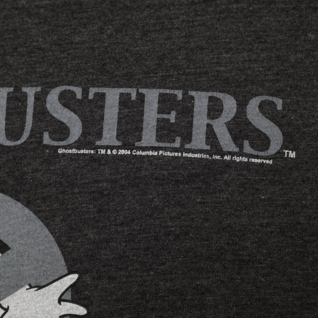 Vintage Mens Thunder Creek Ghostbusters T-Shirt Gray Graphic Design