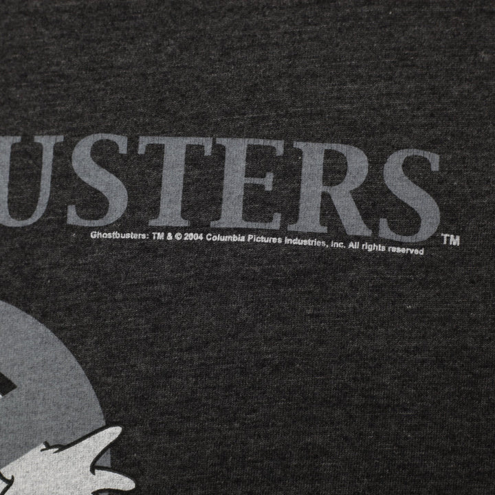 Vintage Mens Thunder Creek Ghostbusters T-Shirt Gray Graphic Design