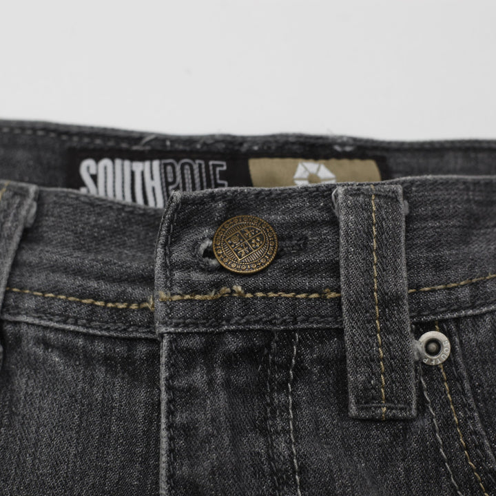 Y2K Mens Southpole Graphic Denim Jeans Size 30
