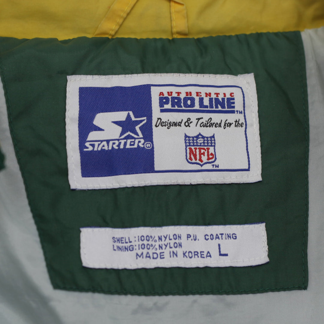 Vintage Starter NFL Green Bay Packers Full Zip Windbreaker Jacket Size L - Fashion Rerun Vintage Migration_Jacket