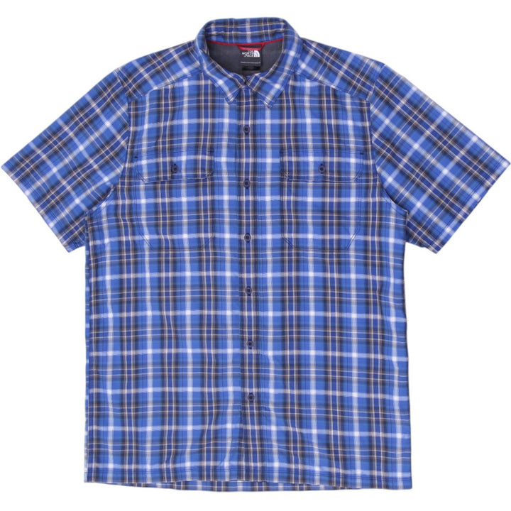 Mens The North Face Plaid Button Up Short Sleeve Shirt Size M
