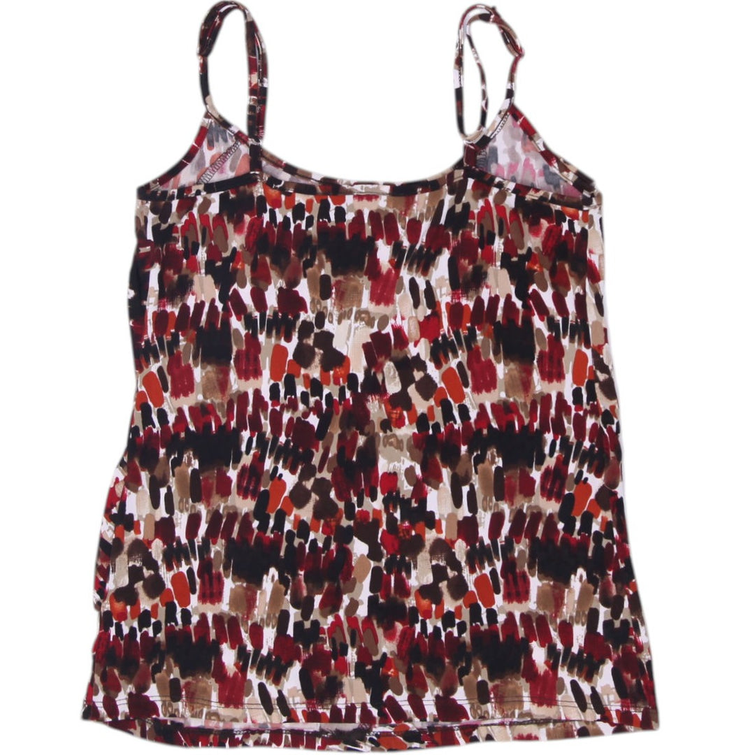 Y2K Ladies AB Studio Abstract Brushstroke Print Camisole Top Size S