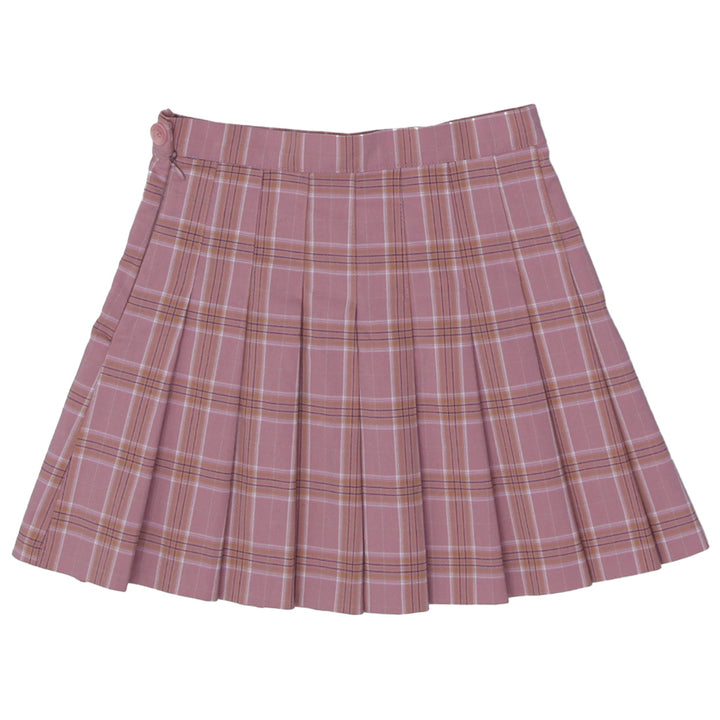 Y2K Ladies Pleated Plaid Mini Skirt