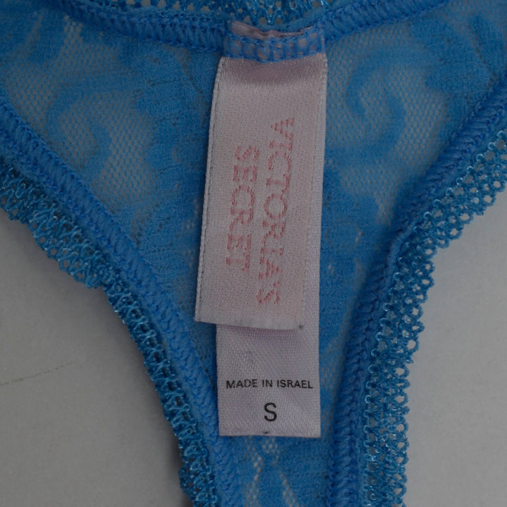 Y2K Ladies Victoria's Secret Floral Lace Tank Top Racerback Scalloped Hem Size S