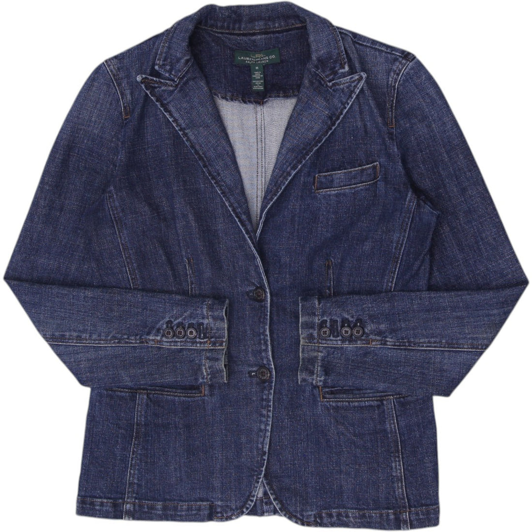 Ladies Ralph Lauren Denim Blazer Jacket Size M
