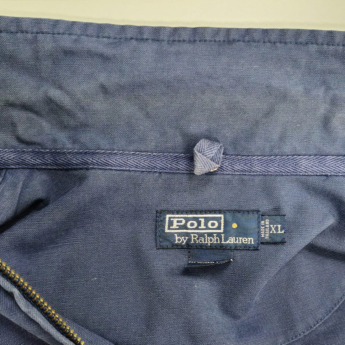 Shop Vintage Polo Ralph Lauren Harrington Jacket, 100% Cotton Navy
