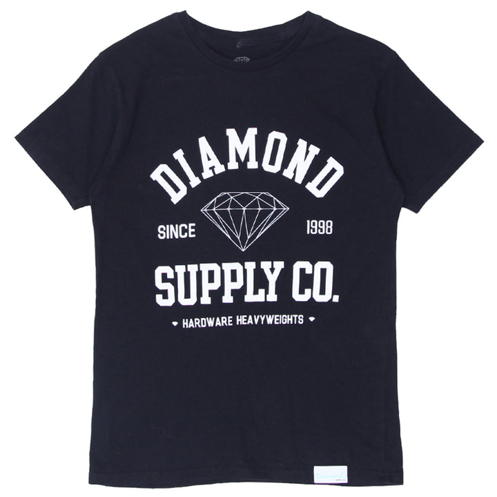 Mens Diamond Supply Hardware Heavyweights T-Shirt Black - Fashion Rerun Vintage Migration_T-Shirt