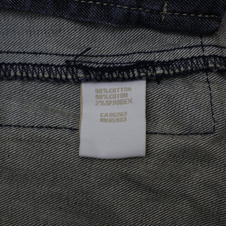 Y2K Ladies Point Zero Denim Button Front Tailored Fitted Jacket Size S