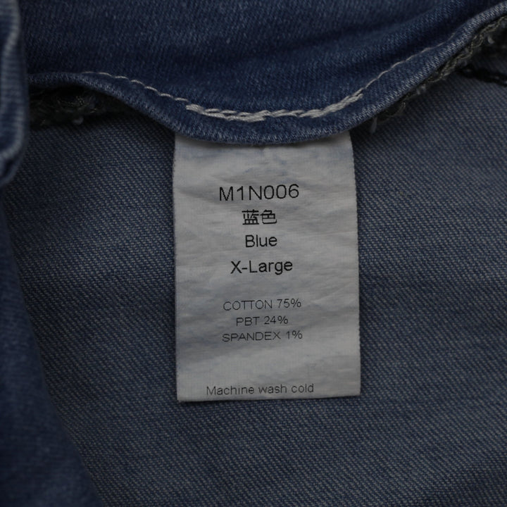 Y2K Boho Denim Midi Skirt Size XL | Migration_Skirts - Back View | Fashion Rerun