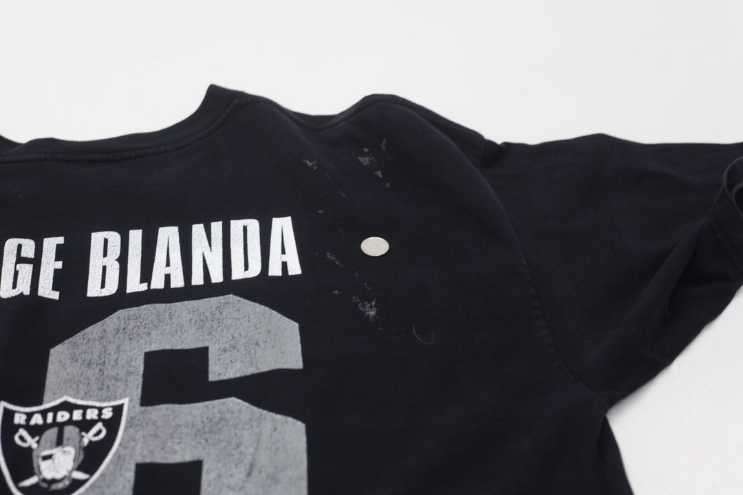 Vintage Oakland Raiders George Blanda # 16 The Grand Old Man T-Shirt Made in USA 3XL - Fashion Rerun Vintage Migration_T-Shirt