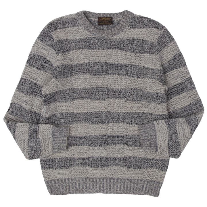 Vintage Tundra Pure Virgin Wool Knit Cardigan Size L - Fashion Rerun Vintage Migration_Sweaters