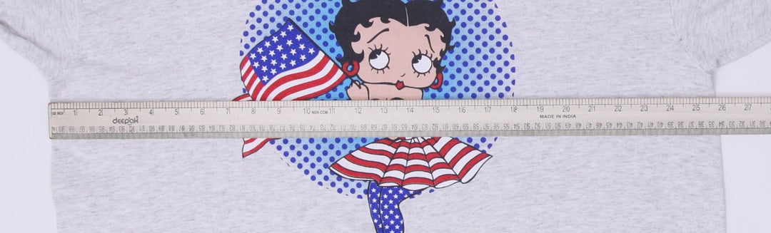 Vintage Mens College Ware Betty Boop Graphic T-Shirt Made in USA Size OS