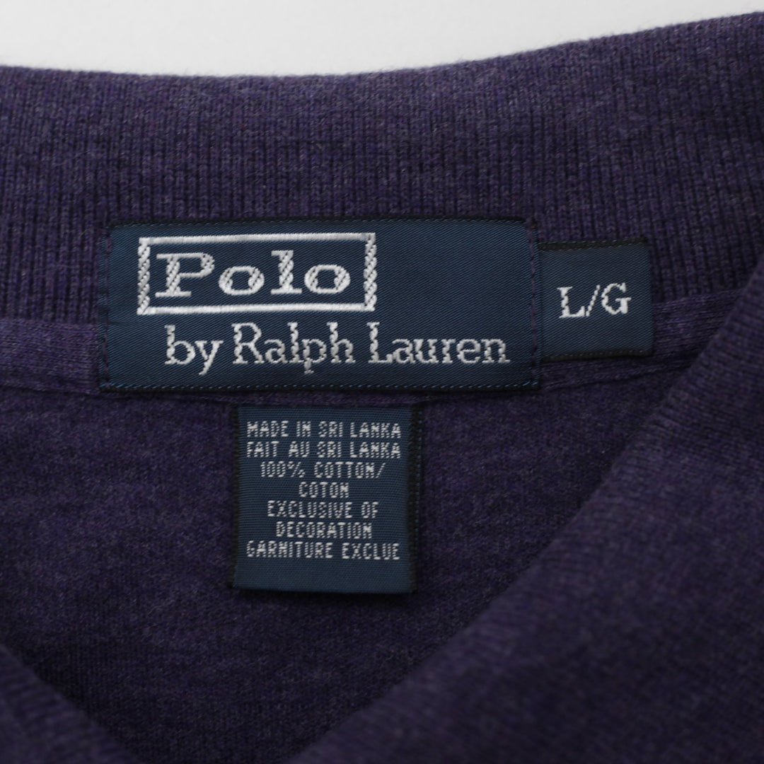 Mens Polo Ralph Lauren Long Sleeve Polo T-Shirt Size L